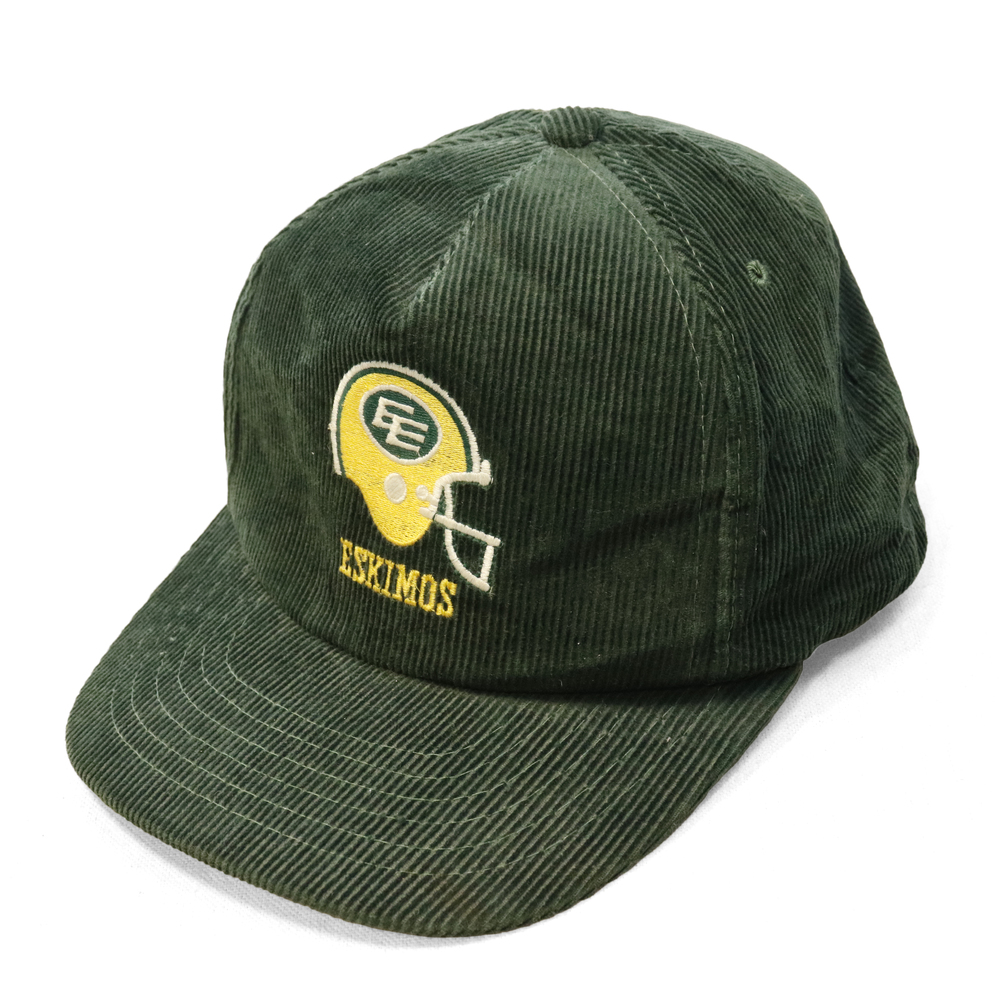 Vintage Edmonton Eskimos Corduroy Snapback Cap Size One Size